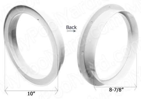 CMP White  10 in. Water Leveler Lid Collar 25504-000-020