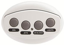 Pentair White 100 ft. Four Button iS4 Spa Side Remote 521885