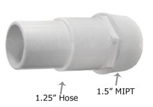 Waterway 1.5 MIPT x 1.25 Hose Fitting Adapter 417-6060